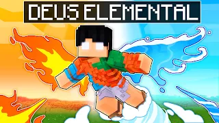 JOGANDO como DEUS ELEMENTAL no Minecraft