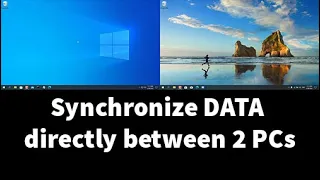 How to Sync DATA directly between 2 PCs from anywhere