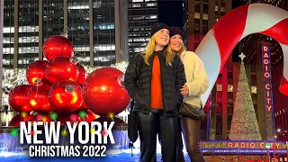 ⁴ᴷ NYC Christmas ✨ Rockefeller Center Christmas Tree, Plaza Hotel & 5th Avenue Christmas Decoration