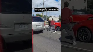 Grandpa's Gone Wild #fights #fighting #streetlights #roadrage