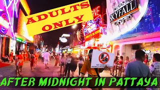 What happens on Pattaya Walking Street after midnight?- Pattaya Nightlife 2023 November