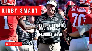 Kirby Smart with an injury update, discusses UGA defending Florida