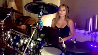 Drum cover of The Logical Song by Supertramp @LadyplaysHerdrums