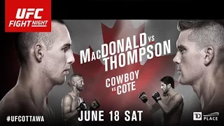 Rory MacDonald vs Stephen Thompson Full Fight UFC Fight Night June 18, 2016