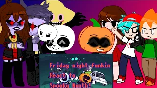 Friday Night Funkin React to Spooky month || GC ||