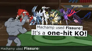 No Guard Fissure Machamp SWEEP (pokemon showdown)