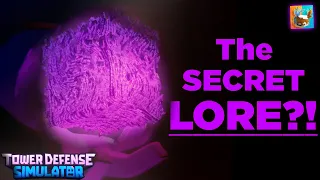 THE SECRET LORE OF THE GOD CUBE?! | Tower Defense Simulator Theory