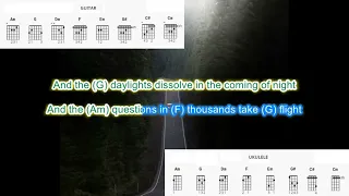 Big Log by Robert Plant play along with scrolling guitar chords and lyrics