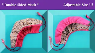😷 New Style- Breathable Fabric Face Mask Sewing Tutorial with Filter- 2 in 1 Adjustable Cloth Mask