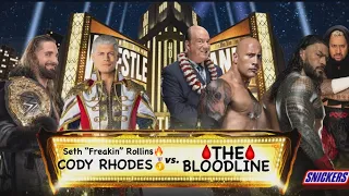 WWE 2K24: Seth “Freakin” Rollins & Cody Rhodes vs. THE BLOODLINE [4k 60FPS PS5] (RLS)