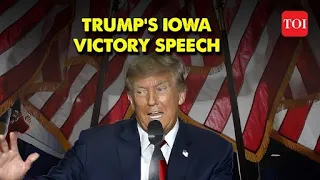 Former President Donald Trump's Iowa caucuses victory speech