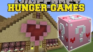 Minecraft: GAMINGWITHJEN'S HOUSE HUNGER GAMES - Lucky Block Mod - Modded Mini-Game