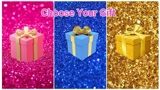 Choose Your Gift 2024 💝💝🎁 2 good and 1 bad gift box challenge #3giftbox #pickonekickone #quiz