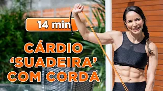 Cardio suadeira com corda - Carol Borba