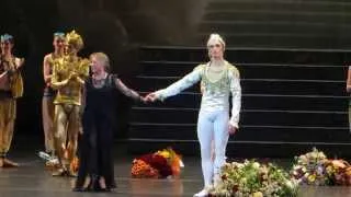 Sergei Polunin / Natalia Somova / Natalia Makarova - La Bayadere 18.10.2013 curtain call