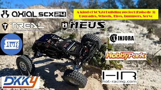 SCX24 Upgrades, Servo, Wheels, Tires, MeusRacing , DKKY, HobbyPark, Treal, HotRacing,  Injora (Ep 3)