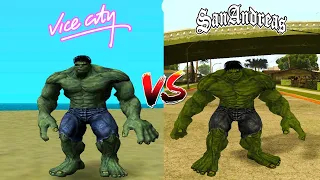 GTA Vice City Hulk Vs GTA San Andreas Hulk (PC)