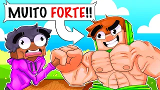 ENGANEI MEUS AMIGOS FICANDO MUITO FORTE NO MINECRAFT