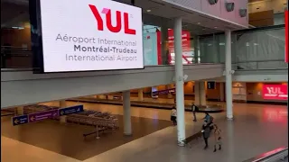 Arrivals Montreal Airport Quebec Canada