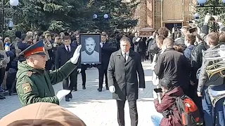 The funeral of Vladlen Tatarsky / Maxim Fomin, killed in terrorist assassination in St. Petersburg.