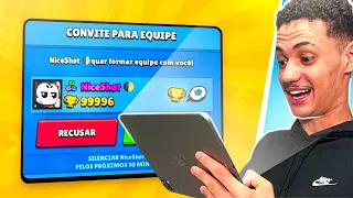 AJUDANDO  meu AMIGO NICE SHOT pegar 100.000🏆 TROFÉUS!