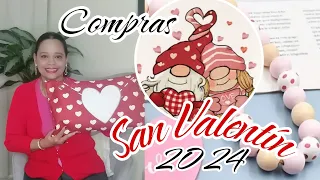 DECORACIÓN PARA SAN  VALENTÍN 2024💕HAUL DE COMPRAS/TENDENCIAS PARA ESTE 2024/Valentine's ideas.