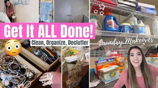 GET IT ALL DONE! Clean, Organize, Declutter Motivation 🏃🏻‍♀️ Cricut Joy & The Container Store