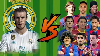 2016 Bale vs Barcelona Legends💪(Neymar-Messi-Cruyff-Suarez)