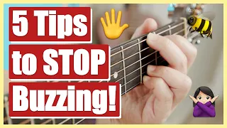 5 Tips to STOP String Buzzing on the Guitar! 🖐️ (for the Beginner Guitar Player)