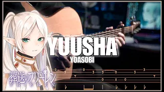 YOASOBI - 勇者 - YUUSHA - Sousou no Frieren OP - Easy :) Fingerstyle Guitar TAB TUTORIAL