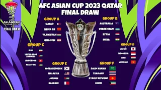 AFC Asian Cup 2023 Qatar Group Stage Draw