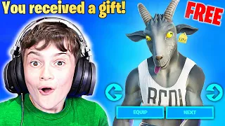 Gifting Little Bro *UNRELEASED* GOAT Skin!