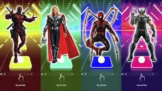 DC Marvel Tiles Hop, DeadPool vs Thor vs SpiderMan vs Wolverine