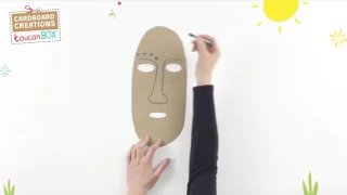 Cardboard African Mask