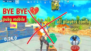 😭 😭BYE BYE PUBG MOBILE LITE 💔 UNINSTALL PUBG LITE 💔 MY LAST VIDEO || @LouWanGaming @GujjarXyt