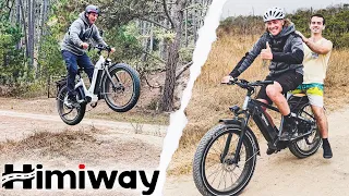 Picking Up Strangers On E-Bikes!.. (Himiway Long Range Challenge)