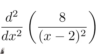 Second Derivative with Fraction Example