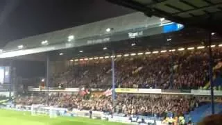 27/10/15 Arsenal fans at Sheffield Wednesday