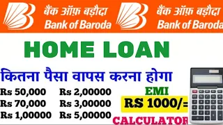 baroda bank home loan interest EMI Eligibility Calculate baroda Bob bank se home loan kaise le 2024