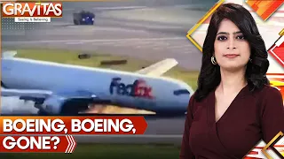 Gravitas | Watch: Boeing 767 cargo plane lands without front landing gear | WION News