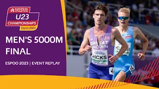 Epic front running from Charles Hicks! 5000m replay | Espoo 2023
