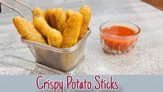 Crispy Potato Sticks | Crispy Potato Fingers |Quick & Easy Potato Snack Recipe | Fiery Cooking