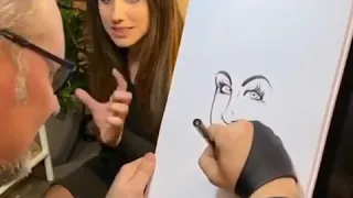 😜🖌️This person draws funny caricatures of people|Этот человек рисует смешные карикатуры на людей