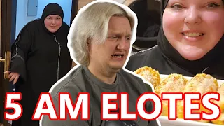 REACTING TO FOODIE BEAUTY MAKING FOOD AT 5 AM