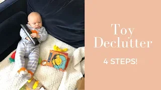 CLEAN WITH ME: MASSIVE Toy Declutter and Organizing My Kid's Toys | KonMari Method | Minimalist Mom