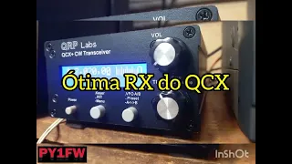 Vejam a RX do QRP QCX a noite