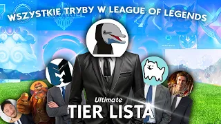 WSZYSTKIE TRYBY W LEAGUE OF LEGENDS - TIER LISTA