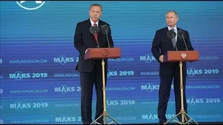 Эрдоган и Путин участвуют в открытии МАКС-2019