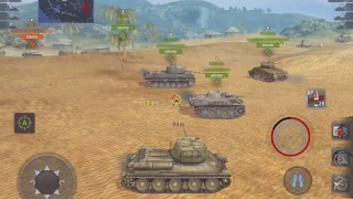 WoT Blitz Game Play - T-34-85 Platoon