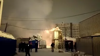 Пожар в городе Сургут